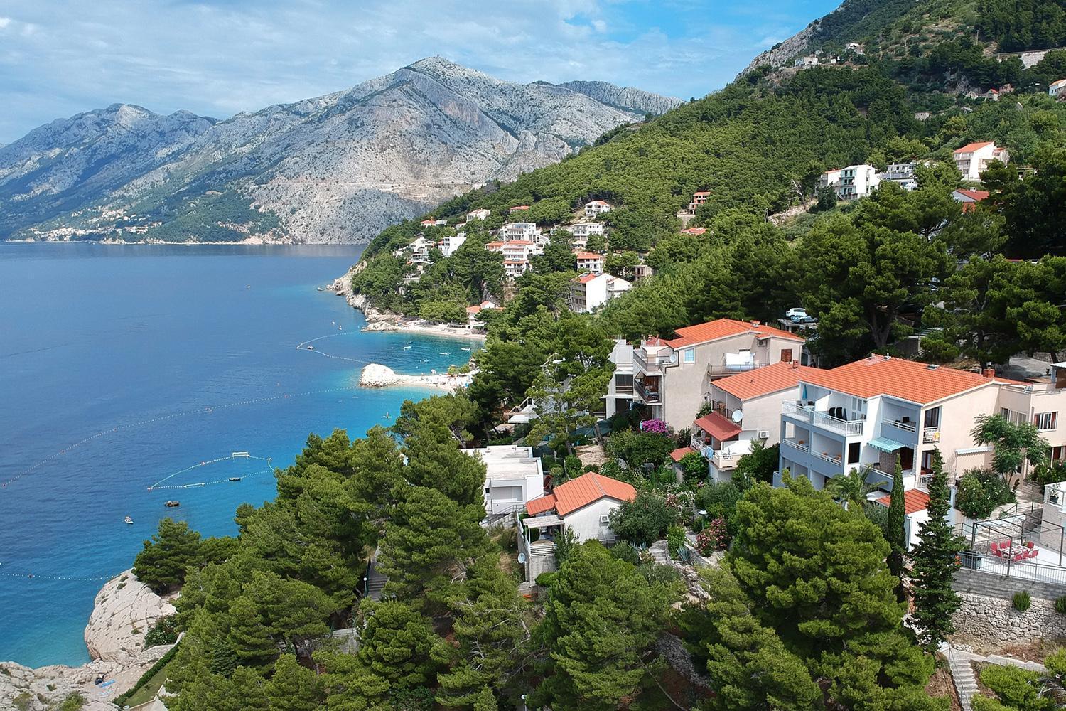 Villa Skalinada With Sea View Brela Exterior foto