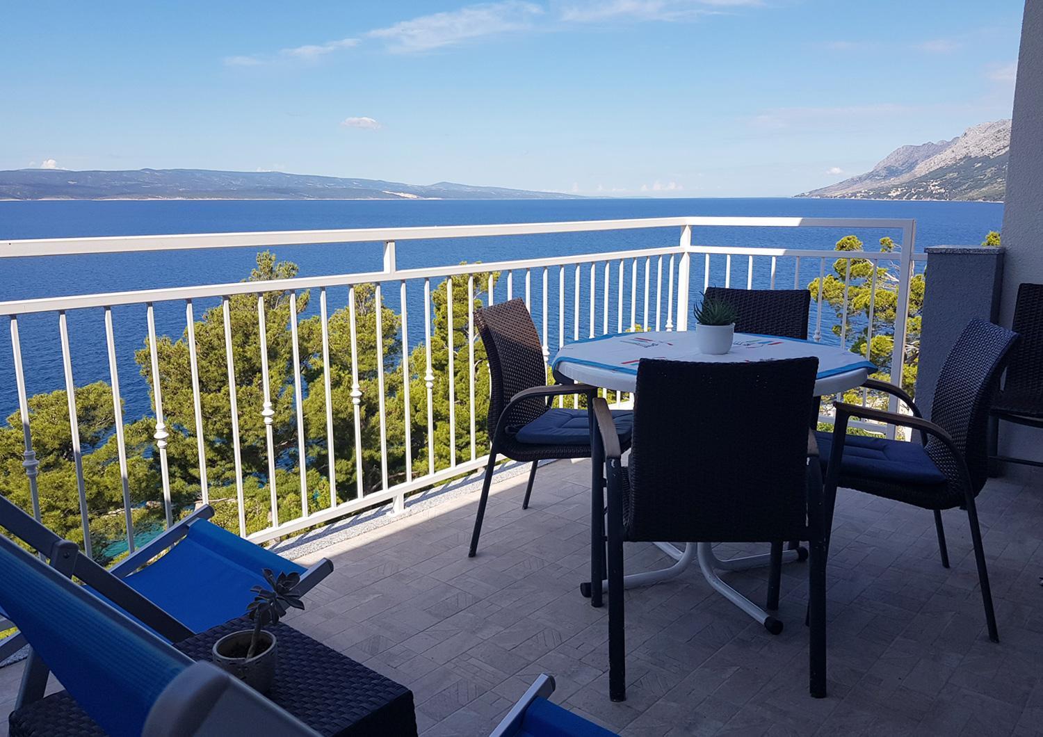 Villa Skalinada With Sea View Brela Habitación foto